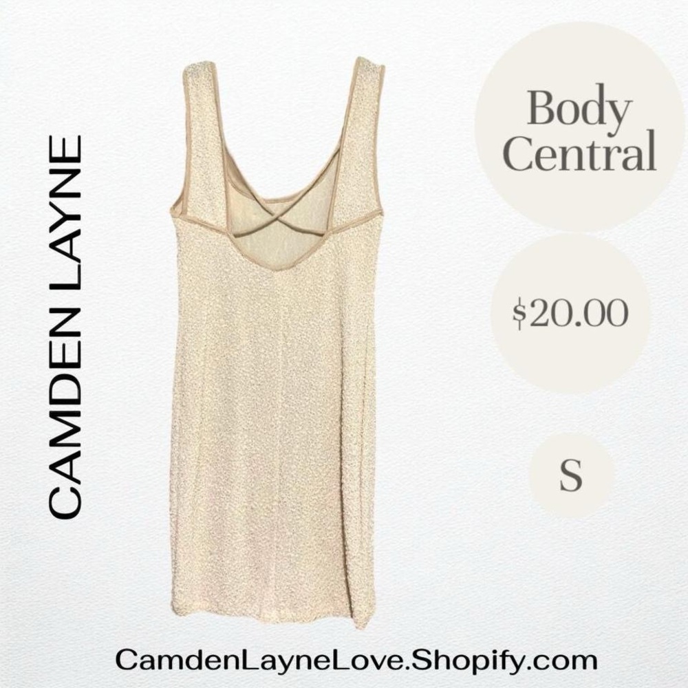 Body Central Cream Sleeveless Dress - Picture 5 of 7